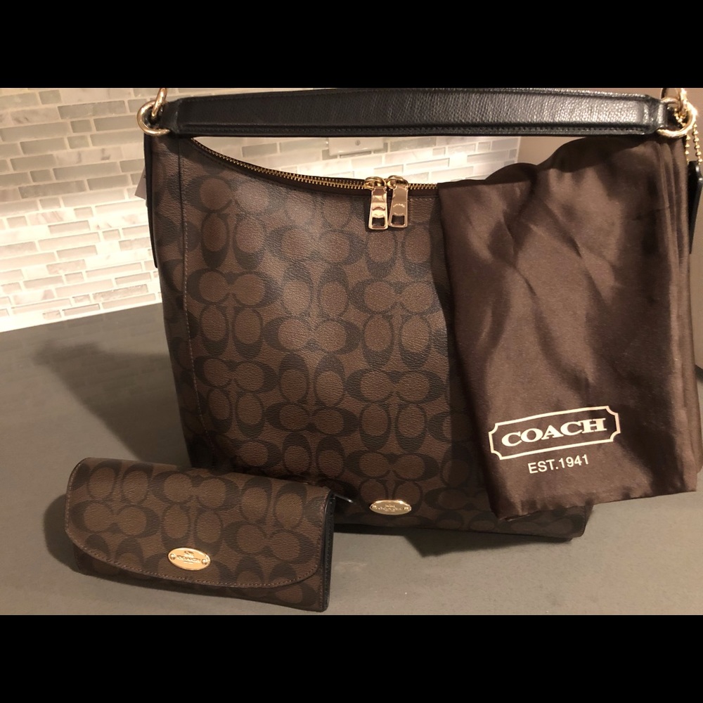 New With Tag: Coach Celeste Signature Hobo Handbag